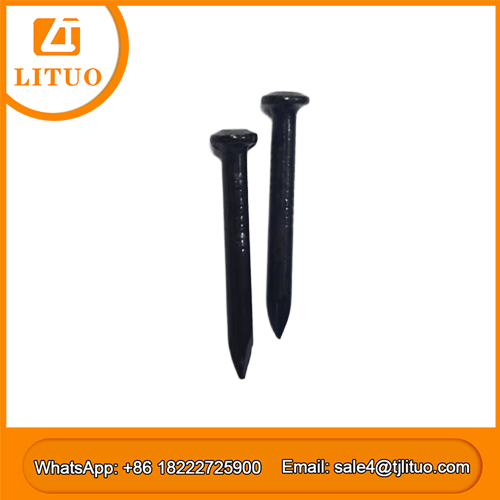 black concrete nail