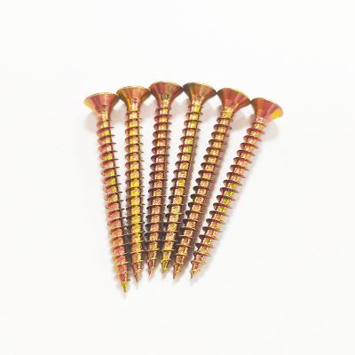 chipboard screw self tapping yellow zinc pozi drive 