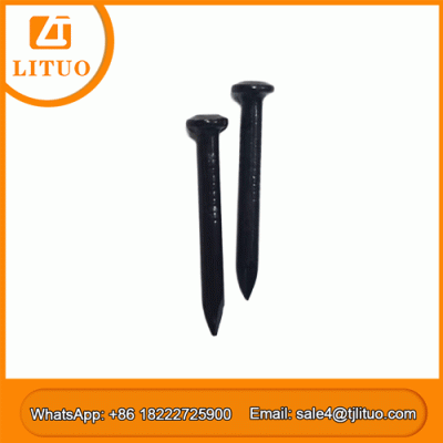 black concrete nail