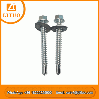 hex head screw self drilling with washer 
